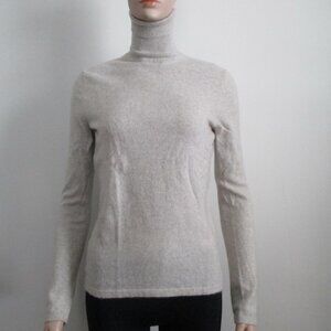 Grey Cashmere Turtleneck Sweater Size S